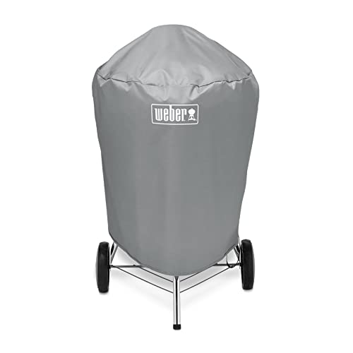 Weber 7176 Grill-Abdeckhaube für Holzkohlegrills mit einem Durchmesser von 57 cm, Grau, 15.9 x 22.7 x 3.8 cm