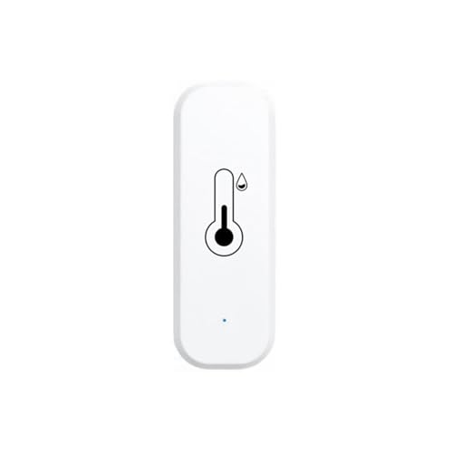 GERUI WLAN Smart Thermometer Hygrometer, Digitale Mini Innentemperatur und Feuchtigkeitssensor, Raumtemperaturfeuchtigkeitssensor App für Gewächshauskeller,Kompatibel Alexa/Google Home/Tuya