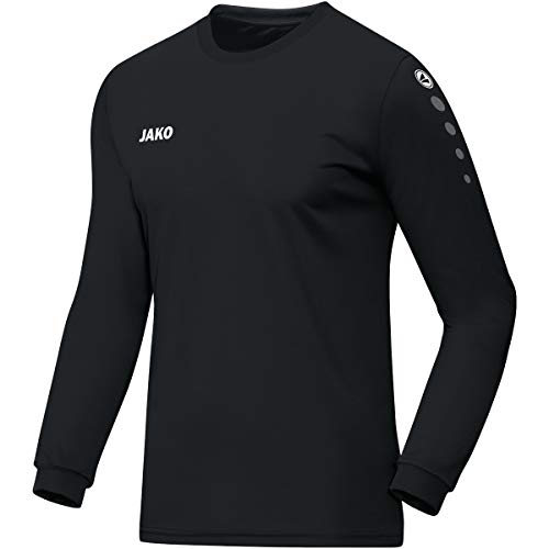 JAKO Herren Trikot Team (Langarm), Schwarz, XXL