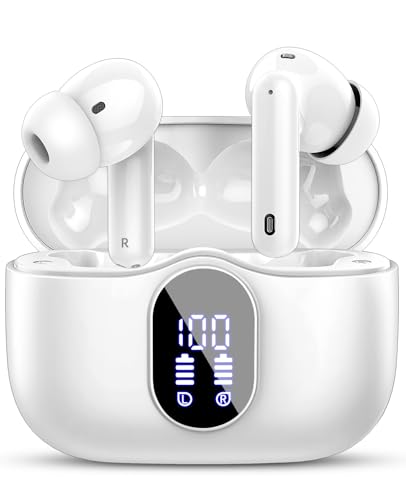 Btootos Bluetooth Kopfhörer, Kopfhörer Kabellos Bluetooth 5.4 Sport In Ear Kopfhörer mit 4 Mikrofon, 40 std Spielzeit, LED-Anzeige, ENC Lärmreduzierung, Tiefer Bass Ohrhörer für Arbeit und Studium