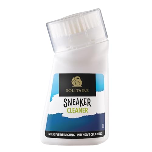 SOLITAIRE Sneaker Cleaner | Sneaker Intensiv-Reiniger | 75 ml | Profi-Reinigung für Sneaker und Schuhe | Sneaker-Reiniger mit integrierter Bürste zur Schuh-Reinigung und effektiven Fleckenentfernung