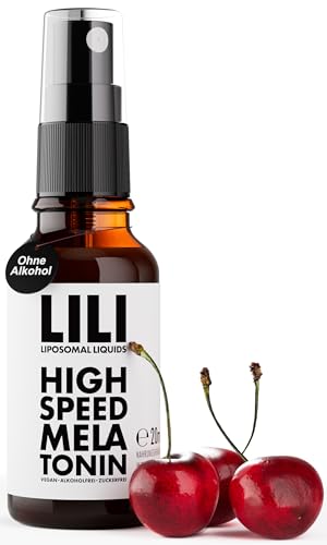 High Speed Melatonin Spray - Liposomales Liquid als Spray mit 0,5 mg Melatonin pro Sprühstoß I 160 Sprühstöße I vegan, alkoholfrei & zuckerfrei