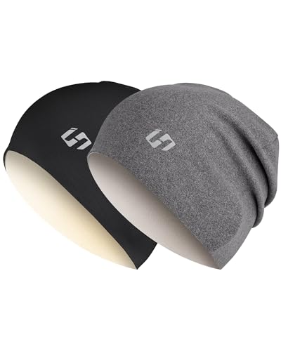 HASAGEI Mütze, Mütze Herren,Mütze Damen,Beanie,Laufmütze Sportmütze Fleece Bequem für Laufen Motorradfahren Sport im Freien Winter