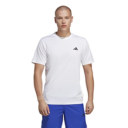 adidas Herren Train Essentials Training Tee, White/Black, M