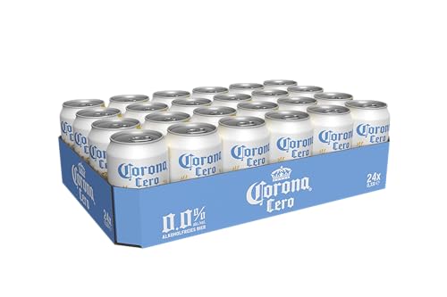 Corona Cero 0,0% Alkoholfreies Premium Lager Dosenbier, EINWEG, Internationales Alkoholfreies Lager Bier (24 X 0.33 l)
