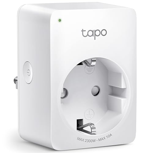 TP-Link Tapo P100 WLAN Smart Steckdose, Smart Home WiFi Steckdose, Alexa Zubehör, funktioniert mit Alexa, Google Home, App gesteuert, Sprachsteuerung, Fernzugriff, Kein Hub notwendig, Mini, Weiß