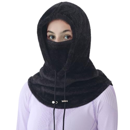 Tavaler Sturmhaube Herren/Damen Winter | Balaclava Fleece | Kapuzenschal Thermo | Skimaske Wolle | Schalmütze Winddicht Skimütze für Radfahren, Snowboarden, Skifahren