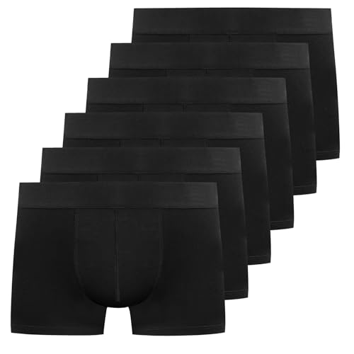 YouShow Boxershorts Herren 6er Pack Baumwolle Unterhosen Männer Stretch