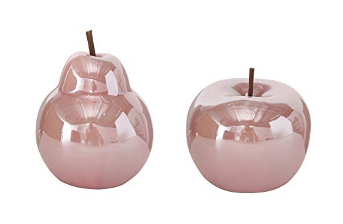 B.o.l.t.z.e Apfel + Birne Perly Porzellan Ø 10 cm, Farben:rosa