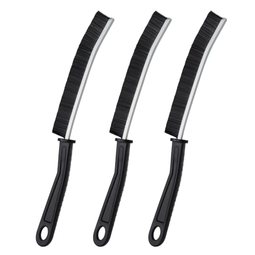 Lückenreinigungsbürste, küche Badezimmer Groove Gap Cleaning Brushelektrische reinigungsbürste,Premium schrubber mit Aluminiumstütze mit 15°-Winkel Zauberbürste, dünne Reinigungsbürste für die Küche