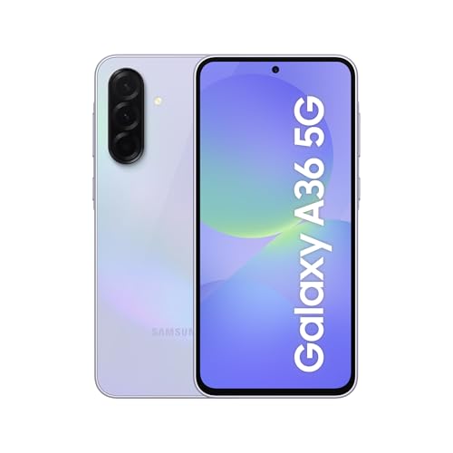 Samsung Galaxy A36 5G AI Smartphone ohne Vertrag, Simlockfreies AI Handy mit Android, 8 GB RAM, 256 GB Speicher, 50-MP-Kamera, Awesome Lavender, 2,5 Jahre Herstellergarantie
