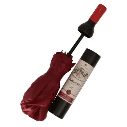 Out of the blue Taschenschirm Weinflasche dunkelrot D: 90 cm