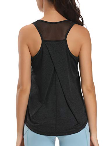 Dawnrole Damen Sport Tank Top Ärmelloses Leichte Fitness Top Yoga Oberteile