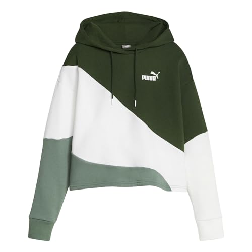 PUMA Damen Power Cat Hoody FL Schweiß, Eukalyptus, S