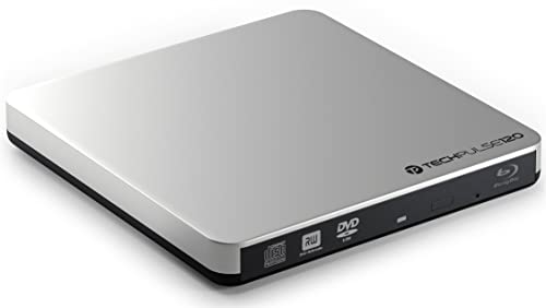 techPulse120 USB 3.0 Externer Blu-Ray Brenner Burner Superdrive portable Blueray Rom Laufwerk BD DVD CD Slim für Computer Notebook Ultrabook Netbook Laptop Windows Mac OS Apple iMAC Macbook Pro Air