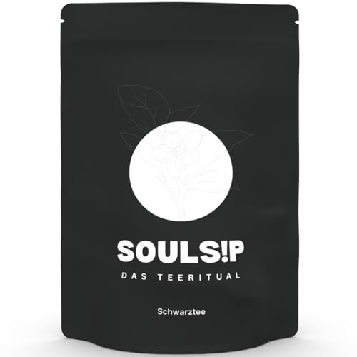 SOULSIP Schwarztee lose – Kräftiger Premium Tee für Fokus & Leistungsfähigkeit – vollmundig & aromatisch – perfekte Kaffee-Alternative - vegan & nachhaltig