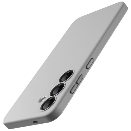 JETech Dünn Hülle für Samsung Galaxy S25 5G, Vollständiger Kameraschutz, Weiche TPU Slim Schutzhülle mit Matt Finish, Stoßfest (Silver Shadow)