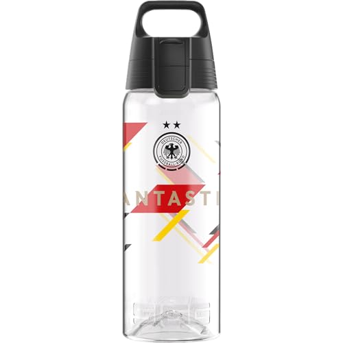 Sigg - Tritan Trinkflasche - Total Color ONE DFB Fantastic - Für Kohlensäurehaltige Getränke Geeignet - Spülmaschinenfest - Auslaufsicher - Leicht - BPA-frei - Transparent - 0.6L