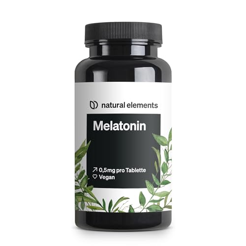 Melatonin – 365 Tabletten – 0,5mg Melatonin pro Tablette – hochdosiert – Ohne unerwünschte Zusätze – Laborgeprüft – Alternative zu Einschlafspray - 100% vegan