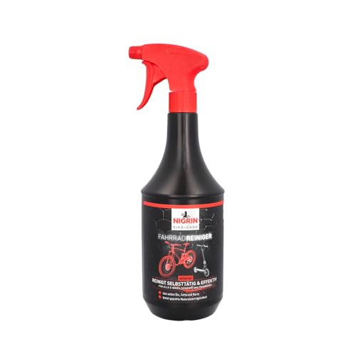 NIGRIN Bike-Care Fahrrad-Reiniger, 1000 ml Sprühflasche, Fahrradreinigung, reinigt selbsttätig und gründlich