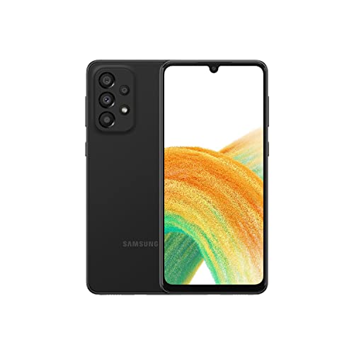 Samsung Galaxy A33 5G Handy SIM Free Android Smartphone 128 GB schwarz [UK version] (Generalüberholt)