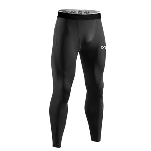 MeetHoo Kompressionshose Herren Lange Tight Leggings Sporthose Laufhosen Atmungsaktiv Funktionsunterhose Trainingshose für Training, Fitness, Gym, Radfahren und Basketball