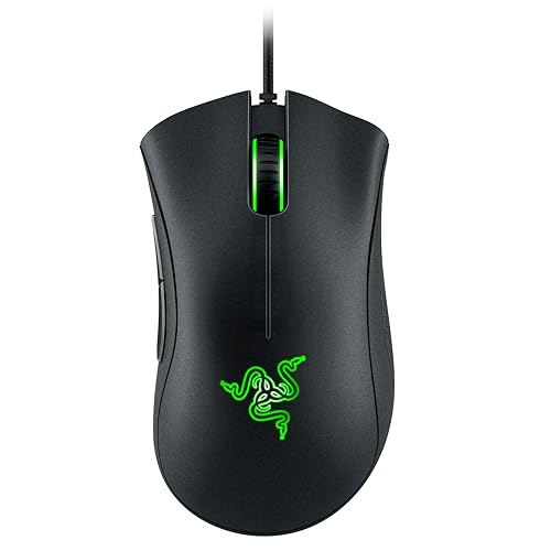 Razer DeathAdder Essential (2021) - Kabelgebundene Gaming-Maus mit Optischem Sensor mit 6400 DPI (5 programmierbare Tasten, Ergonomischer Formfaktor, 10 Millionen Klicks Lebensdauer) Schwarz