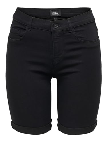 ONLY Female Jeans-Shorts ONLRAIN Mittlere Taille Eng anliegend Jeans-Shorts