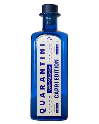 Quarantini Capri Edition Blue Collection 42% Vol. (500 ml) – mit fruchtig mediteranen Botanicals aus weißer Feige und Amalfi Zitrone