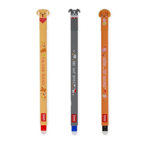 LEGAMI - Set mit 3 Löschbaren Gelstiften - Fur-ever Friends