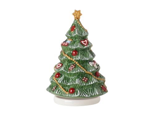 Villeroy & Boch und Boch - Nostalgic Melody, Weihnachtsbaum drehend, 11 x 11 x 16cm, Porzellan, 14-8640-6307 Bunt