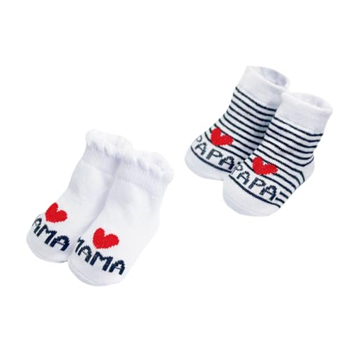 Losuesme Baby Socken 0-6 Monate Baumwolle Junge Mädchen Baumwollsocken Neugeborenen Unisex 2 Paar Kleinkind Personalisierte Geschenk Zur Geburt Mädchen