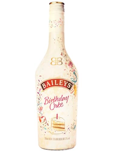 Baileys Birthday Cake | B-Corp zertifiziert | Original Irish Cream Likör | Köstlicher Geburtstagskuchen im Glas | Genuss auf Eis oder im Cocktail |Perfekt zum Verschenken| 17% Vol | 700ml