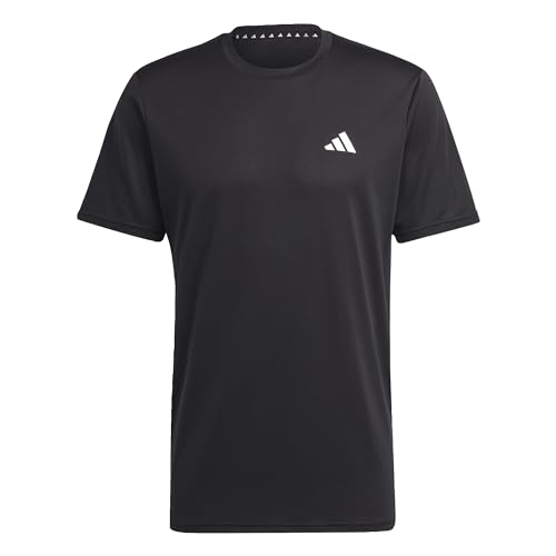 adidas Herren Train Essentials Training Tee, Black/White, S Tall