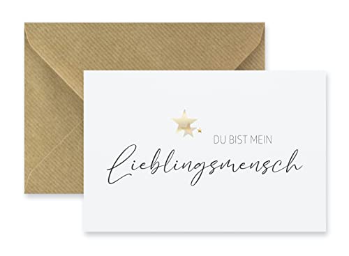 1 Premium Designerkarte Klappkarte für Freundschaft, Liebe mit Umschlag- 10,5x14,8cm, Premiumpapier, Valentinstag Liebe Partnerschaft beste Freundin, Freund, Bekannte, Lieblingsmensch