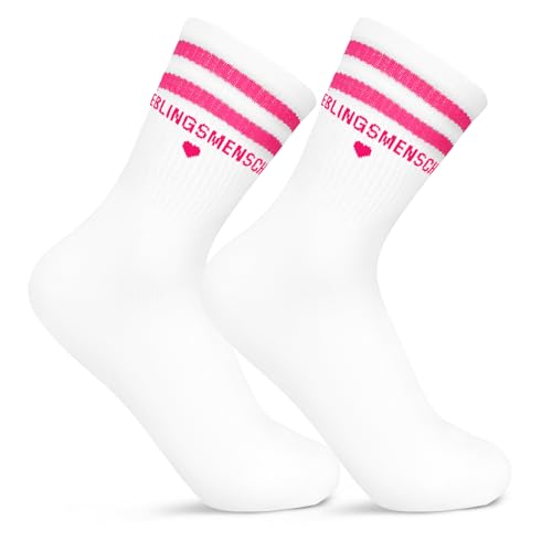 Zidoley Geschenk für Freundin, Lieblingsmensch Geschenk Socken, Damen Baumwollsocken Herz Socken Valentinstag Geburtstagsgeschenk für Frauen (DE/NL/SE/PL, Numerisch, 36, 42, Regular, Regular, Rosa)