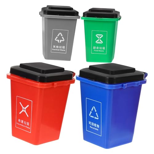 GARIOUANS Müllsortierspielzeug Pädagogisches Frühförderungs Spiel Kleines Mülltonnen Hand Auge koordination Umweltbewusstes Lernspielzeug als