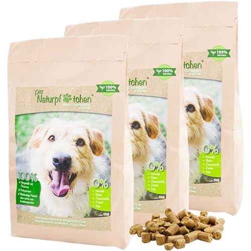 Hundefutter mit Insekten 3x5kg - hypoallergen - Umweltbewusst und Vital - 25% Protein - Ballaststoffreich - Gutes Gewissen - Kaltgepresst - Premium Trockenfutter - Gute Verdauung