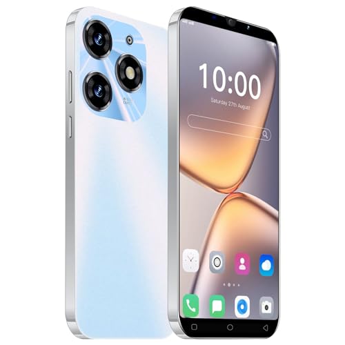 MTGud Smartphone Tagesangebot, 5,0 Zoll IPS Display, 16GB ROM, 128GB, erweiterbar, Android-Smartphone, Dual-SIM, 3000 mAh Akku für, Einfaches Mobiltelefon (SPark10Pro-Light Blue)