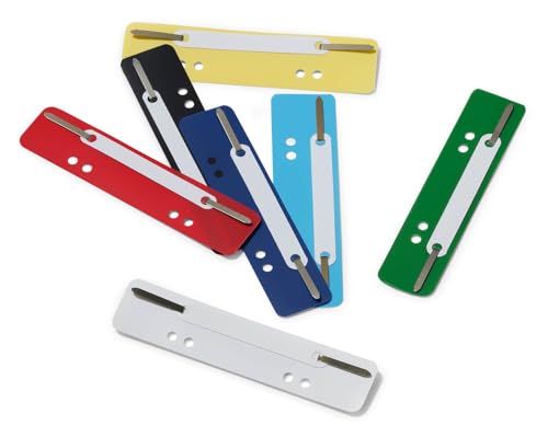 Durable Heftstreifen Kunststoff Flexi, 1 Packung à 250 Stück, farbig sortiert, 690100, Farbig sortiert