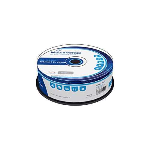 MediaRange BD-R 25GB 6-fache Schreibgeschwindigkeit, 25er Pack, MR514