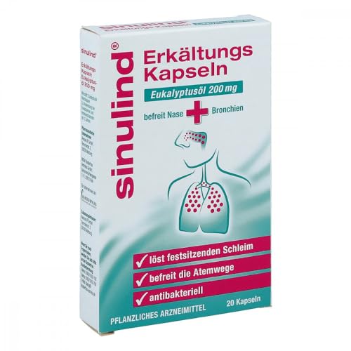 Klosterfrau Sinulind® Erkältungskapseln Eukalyptusöl 200 mg, 20 Kapseln