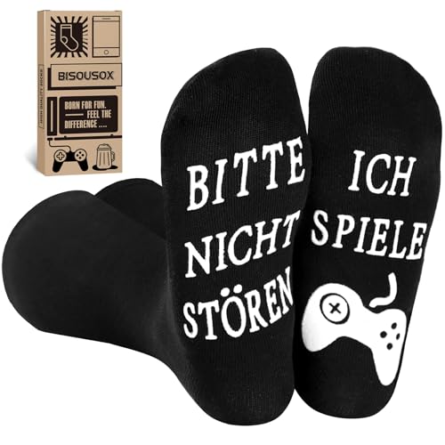 Lustige Socken Herren Gaming Socken Geschenke für Gamer Baumwollsocken Spiele Spielen Socken für Männer und Junge