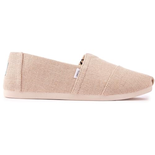 Toms Herren Slip-On Schuhe aus nachhaltigem Jute Canvas mit recycelter Baumwolle Earthwise Kollektion bequem umweltbewusst