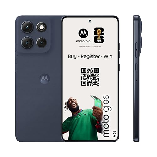 Motorola Moto g86 5G Smartphone (6,67“-Super-HD-Display, 50-MP-Kamera mit Moto-AI, 8/256 GB, 5100 mAh, Android 15) Pantone Spellbound, inkl. Schutzcover