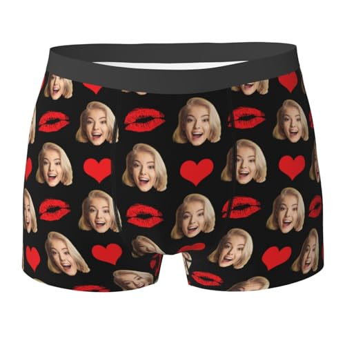 Boxershorts Mit Gesicht Foto Unterhose Personalisierte Boxershorts Männer Unterhose Lustige Retroshorts Für Herren Personalised Geschenke Boxers Ostern Valentinstag Weihnachten Geburtstag Boxershorts