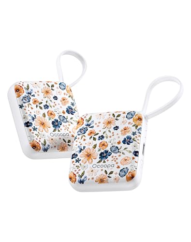 OCOOPA Handwärmer Elektrisch 2er Set, 3 Stufen Wärme, 7H*2 Lange sichere Wärme Taschenwärmer Wiederverwendbar, Passend für Handschuhe, Elektrische Handwärmer USB, Geschenke für Frauen, Pendeln