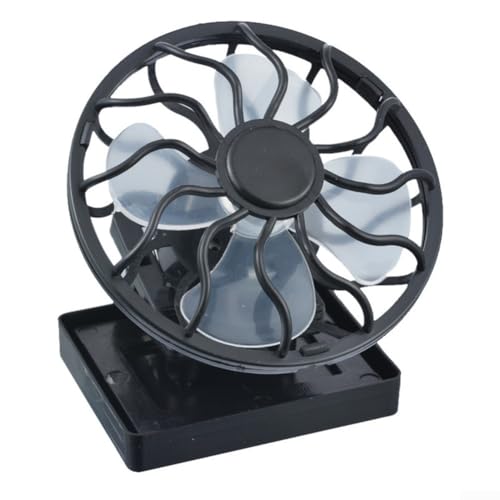 Wiederaufladbarer Mini-Lüfter mit USB- und Solar-Optionen für umweltbewusste Reisende (quadratischer Boden)