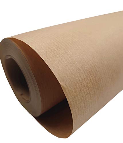 PAKNOR® 44 cm - 50 m Braun KRAFTPAPIER, Geschenkpapier, Kraftpapierrolle Ideal für Kunsthandwerk, Geschenkverpackung Verpackung, Packpapier, Lebensmittelpapier