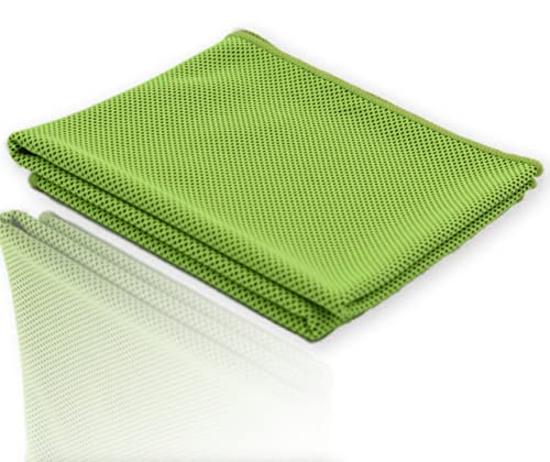 Hairlich 2 x Kühltuch | zum Wandern | Yoga | Tanzen oder Anderen Sport | Handtuch | kühlend | 100x30 cm | Abkühlung | gegen Hitze | Indoor/Outdoor | Cooling Towel